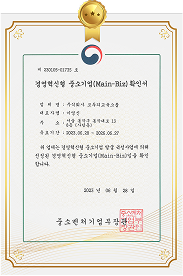 경영혁신형 중소기업확인서